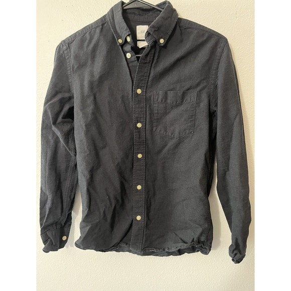 H&M Men's XS Button Down Regular Fit Coupe Standard Black - Picture 1 of 5